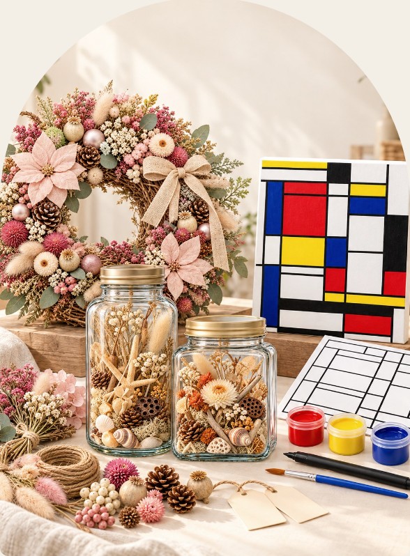 Memory Jar, 몬드리안 드로잉, 소원리스 감성 미술 Kit